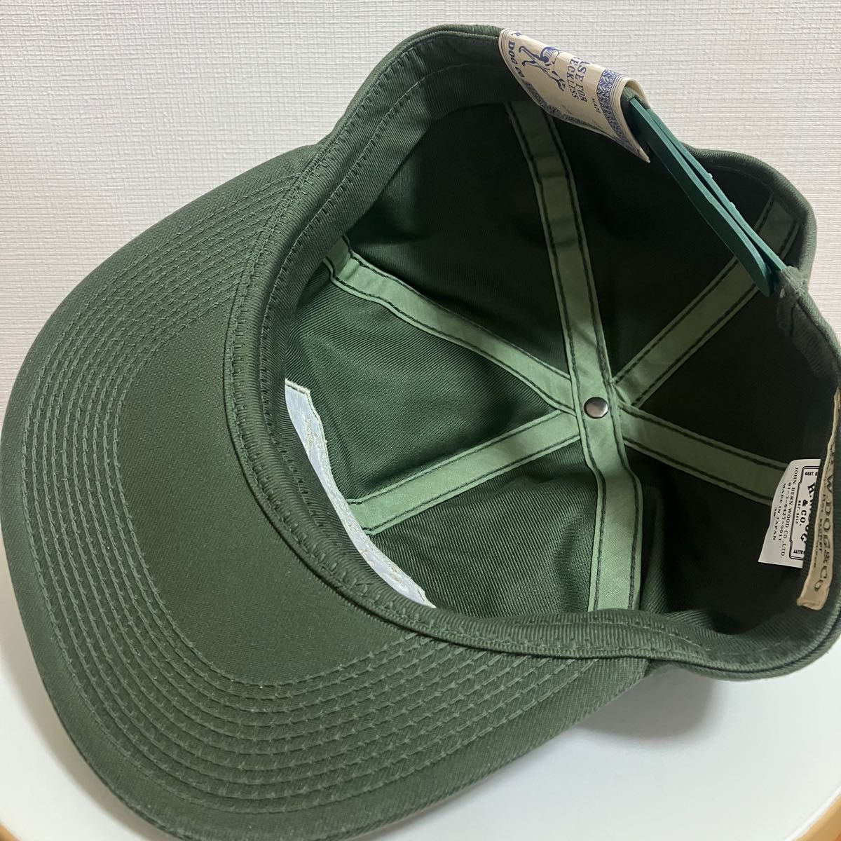 即完売品　H.W.DOG&CO. TRUCKER CAP 23ss カーキ　 キャップ 