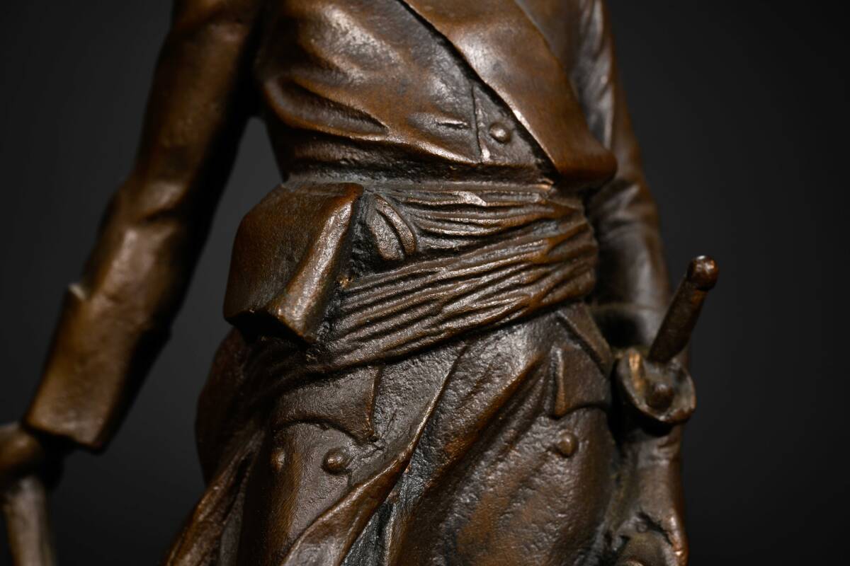 銅製 ブロンズ 西洋人物立像 彫刻像 置物 西洋美術 br10041の画像7