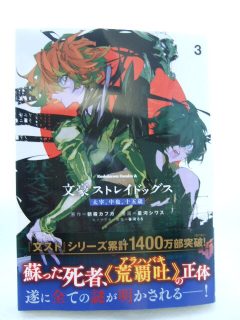 コミックス 文豪ストレイドッグス 太宰、中也、十五歳 3巻 240301 本 コミック マンガ 漫画 no2 文スト