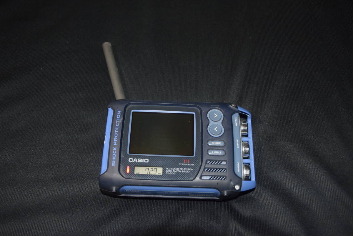 CASIO カシオ 3インチポータブルテレビ ラジオ SY-300 2003年製 ラジオ内蔵 防水 の画像2