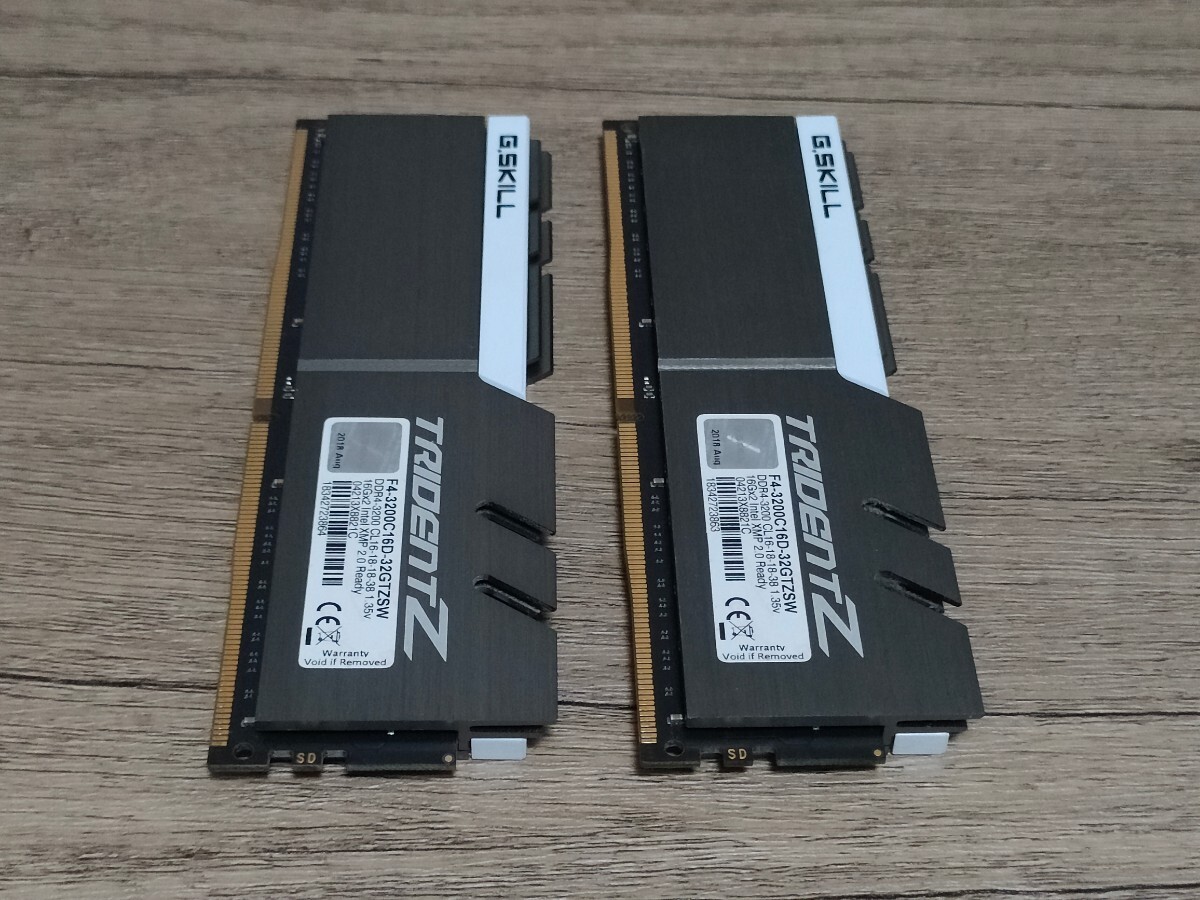 G.SKILL TRIDENT-Z DDR4-3200 16GB×2 sheets = total 32GB [ desk top memory ]