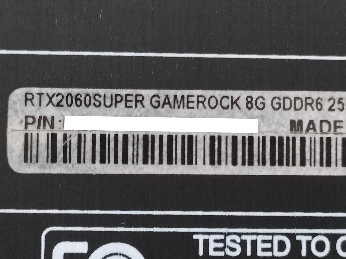 NVIDIA Palit GeForce RTX2060Super 8GB GAMEROCK 【グラフィックボード】の画像7