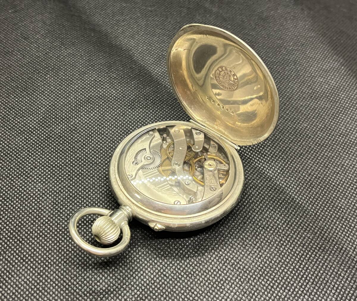 EUREKA REGISTERED スモールセコンド付き 懐中時計アンティーク(Antique pocket watch）★同梱可　No.1111