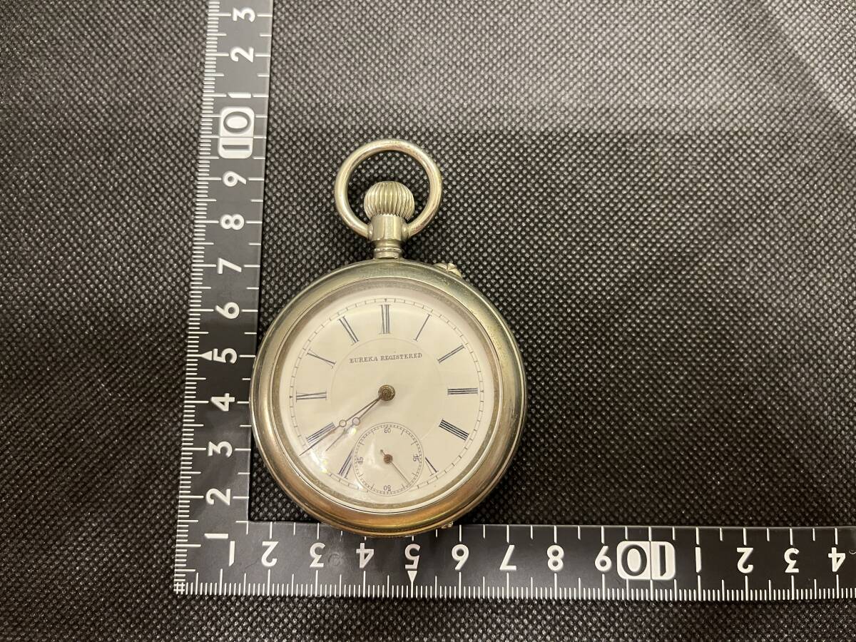 EUREKA REGISTERED スモールセコンド付き 懐中時計アンティーク(Antique pocket watch）★同梱可　No.1111