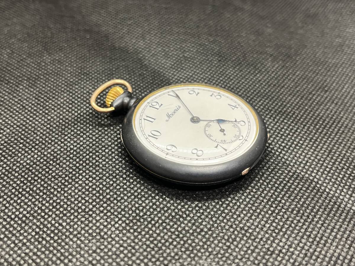 Moeris 赤胴ケースの懐中時計アンティーク(Antique pocket watch）★同梱可 No.1116の画像2