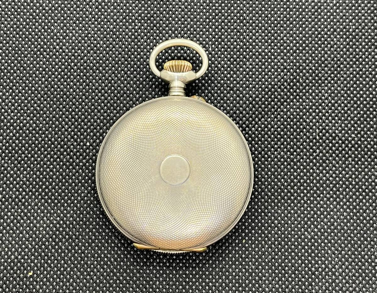 SEIKO（セイコー） TEIMEKEEPER 両蓋 懐中時計 銀ブタ 動作品アンティーク(Antique pocket watch）★同梱可 No.1129の画像4