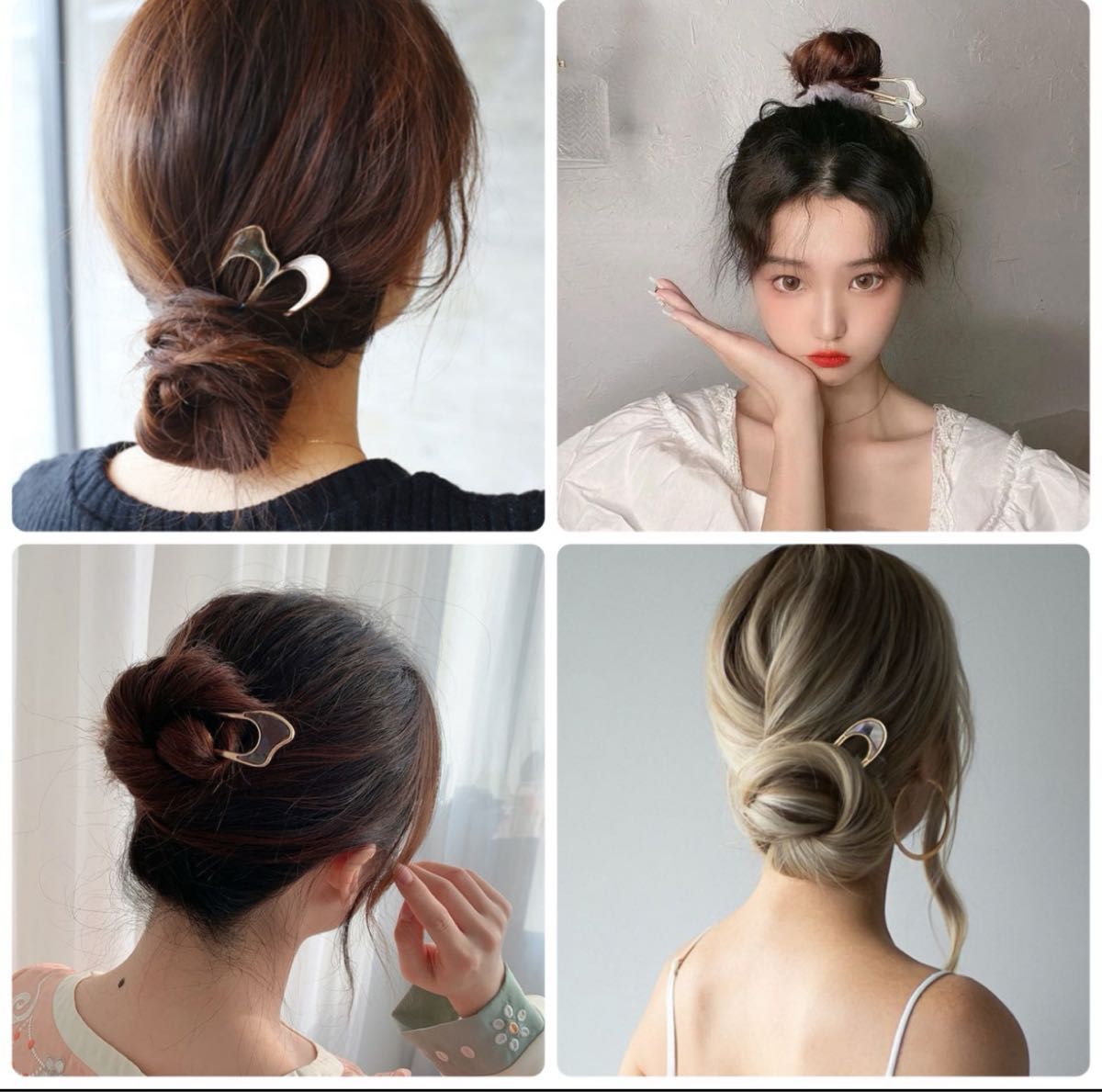 髪飾り かんざし シェル　着物  和服  浴衣　洋装　ヘアアクセサリー　簪　ヘアピン　 スティック　 髪留め　新品　卒業式 入学式