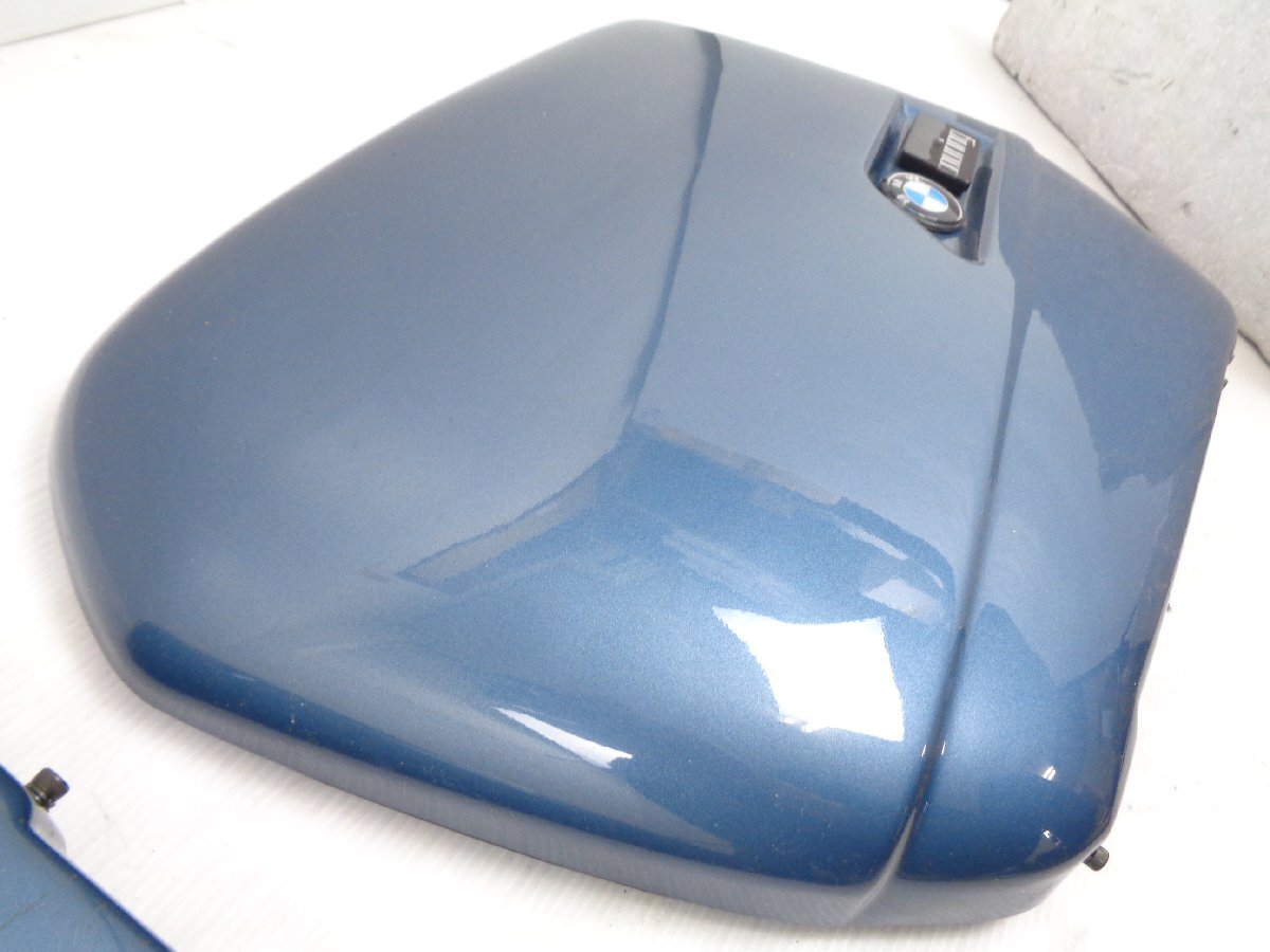 BMW R1100RS R1100RT R1150RS R1150RT moving .DOKEN thin type Paniacase lid cover left right set blue superior article [E132]