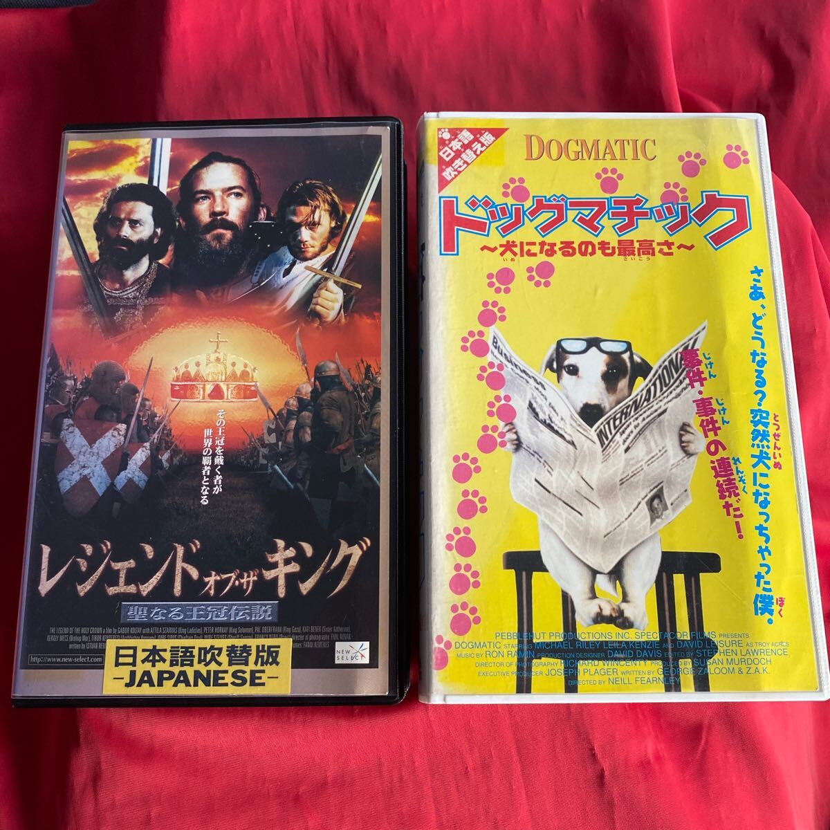 送料無料 中古VHSビデオテープ ２本セット　未DVD化【レジェンドオブ・ザキング】&【ドッグマチック】