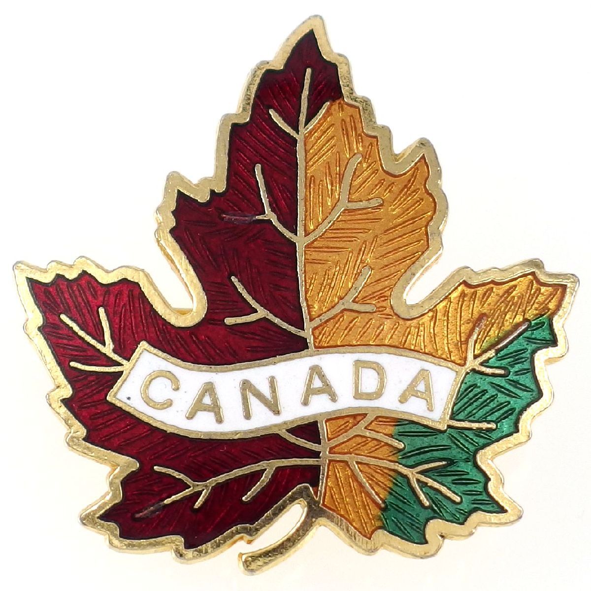 UK1499 ◆ [Япония] ◆ Кленовые листовые листовые лист Канада Эмалевая краска Осенние листья ◆ Винтажный пробук ◆