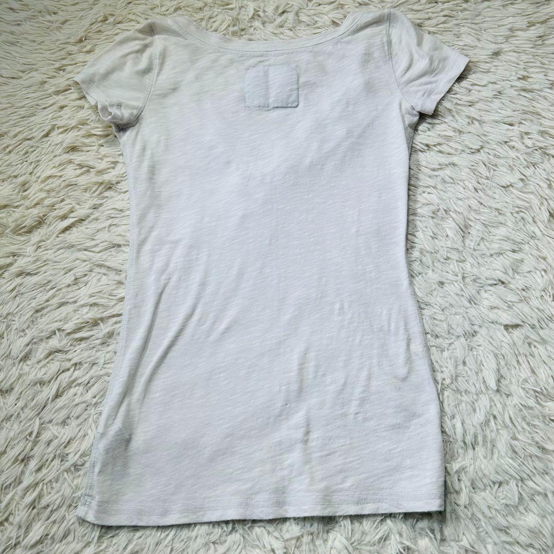 NS00146 Abercrombie＆Fitch アバクロンビー&フィッチ Vネック レディースTシャツ Sサイズ_画像6