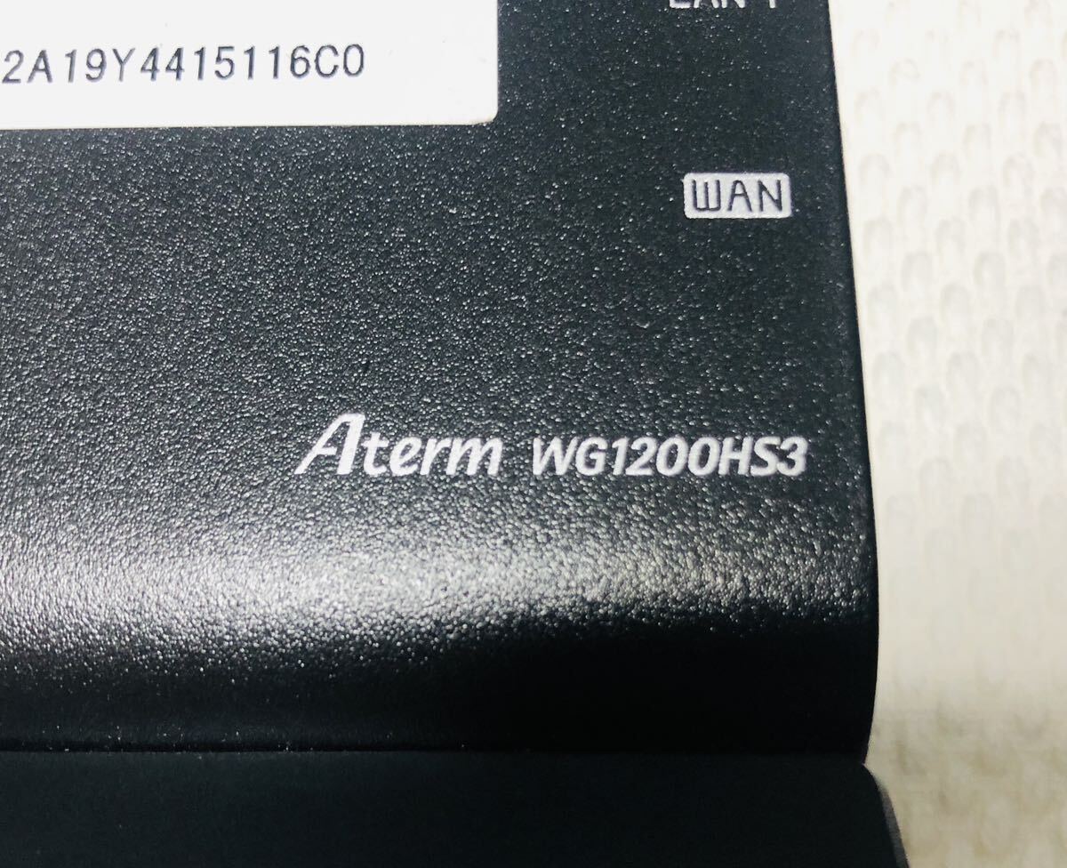☆NEC WiFi ルーター Aterm WG1200HS3 PA-WG1200HS3 通電確認済みの画像2