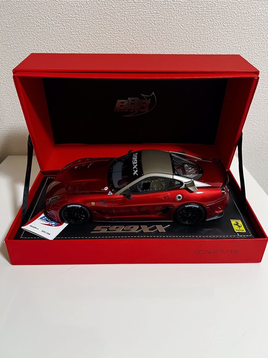 【超レア新品】1/18 フェラーリ 599XX BBR Ferrari フェラーリ 599XX Race Version 2009 レッド 250台限定 P1815-2 1:18 ミニカー _画像2