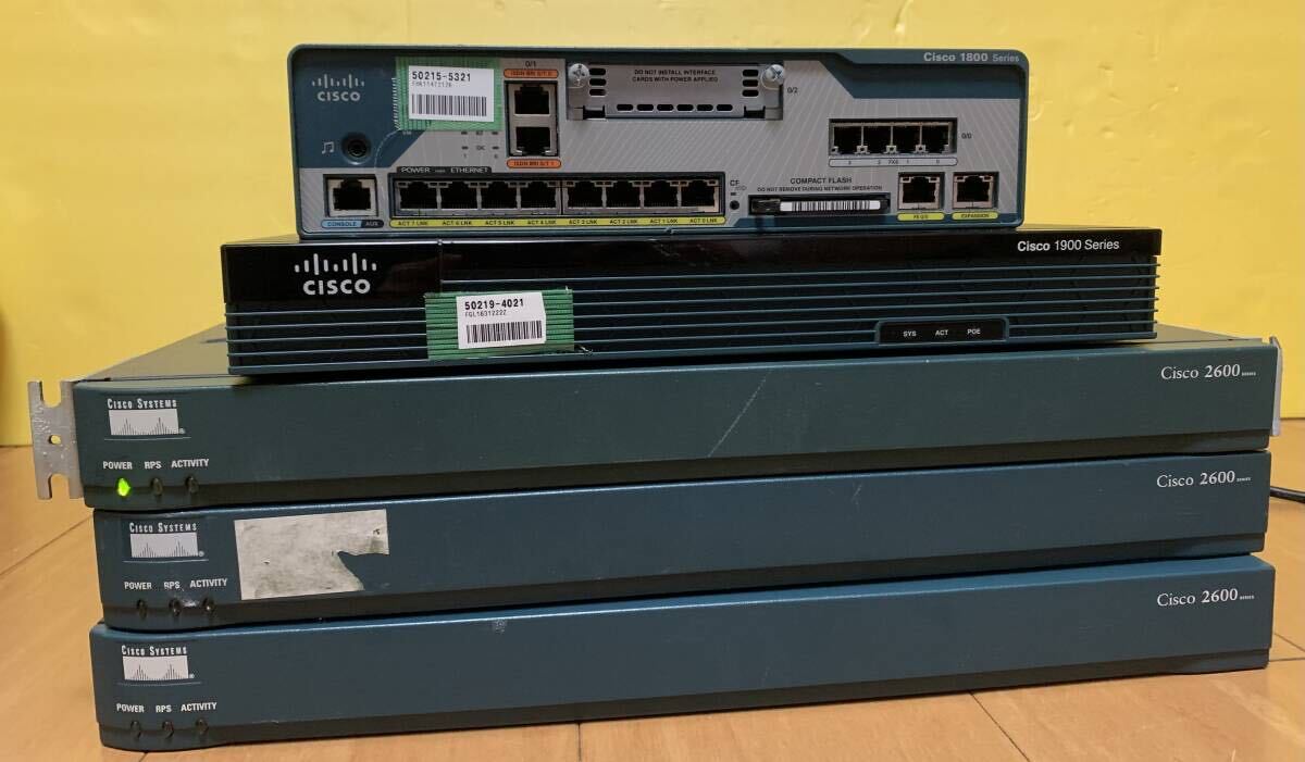 シスコ ルーター Cisco1800 Cisco1900 Cisco2600 まとめ売り セット_画像1