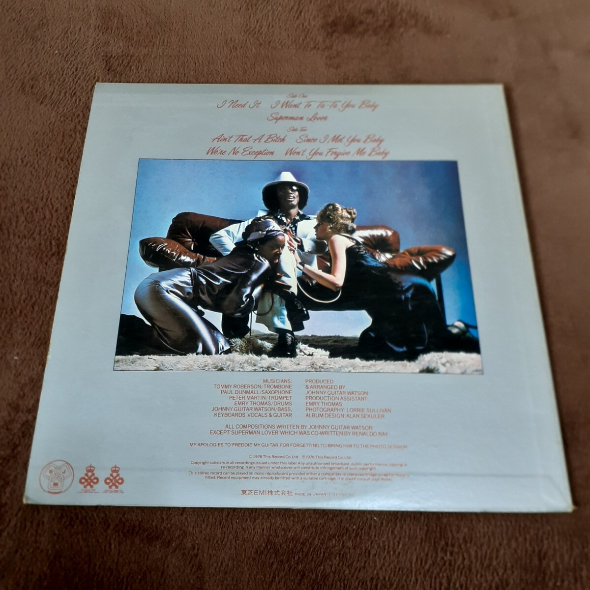 JOHNNY GUITAR WATSON / AIN'T THAT A BITCH /LP/SUPERMAN LOVER/定番ネタ/レアグルーヴ/国内盤,JAPAN PRESS/IFS-80736_画像4