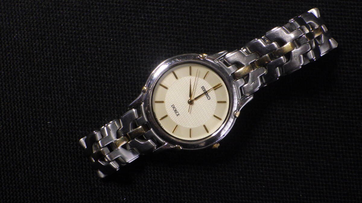 ☆SEIKO セイコー Quartz DOLCE ドルチェ【8J41-6080】メンズ クォーツ腕時計 動作品☆_画像8