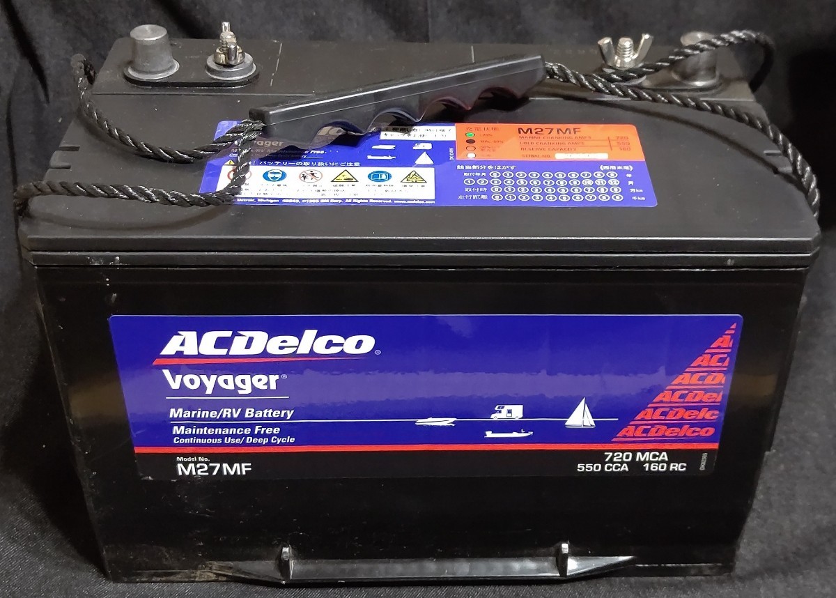 【保証付き】特許取得再生機使用★プレミアム再生バッテリー★ACDelco/Voyager★M27MF★大容量★リビルト★7個在庫あり_画像1