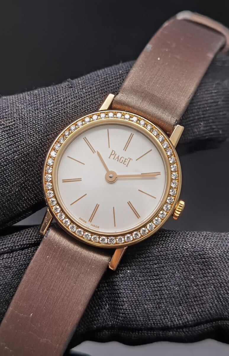 中古 保証書あり ピアジェ PIAGET アルティプラノ G0A36534 ダイヤモンドベゼル K18 ゴールド 750 レディース クォーツ 腕時計_画像1