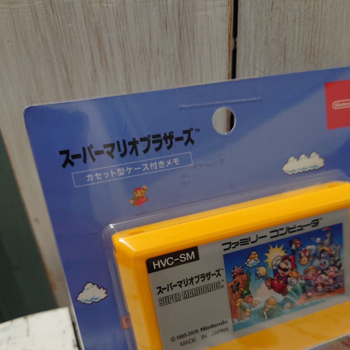  new goods * unused goods * Super Mario Brothers cassette type case attaching memory Mario Famicom nintendo nintendo 