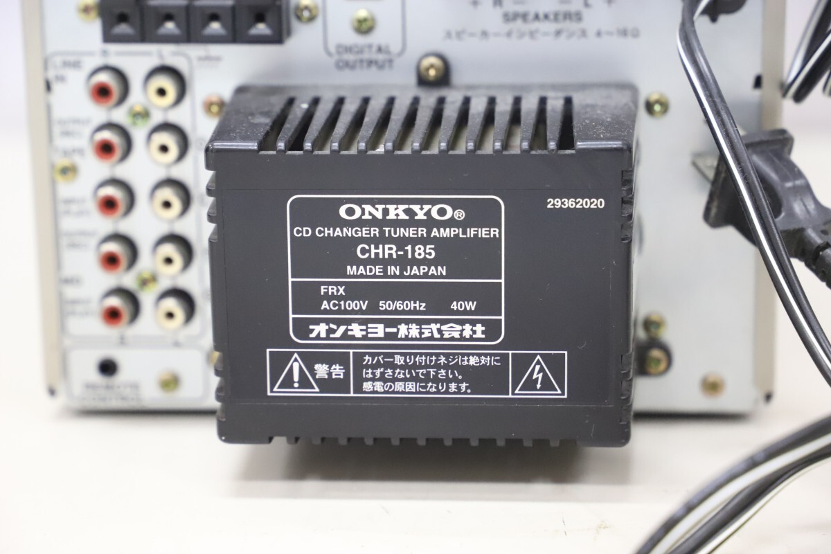 ONKYO オンキョー D-032AX CHR-185X MD-185X D-032AX K-185X ミニコンポ カセットデッキセット(T2484)_画像6