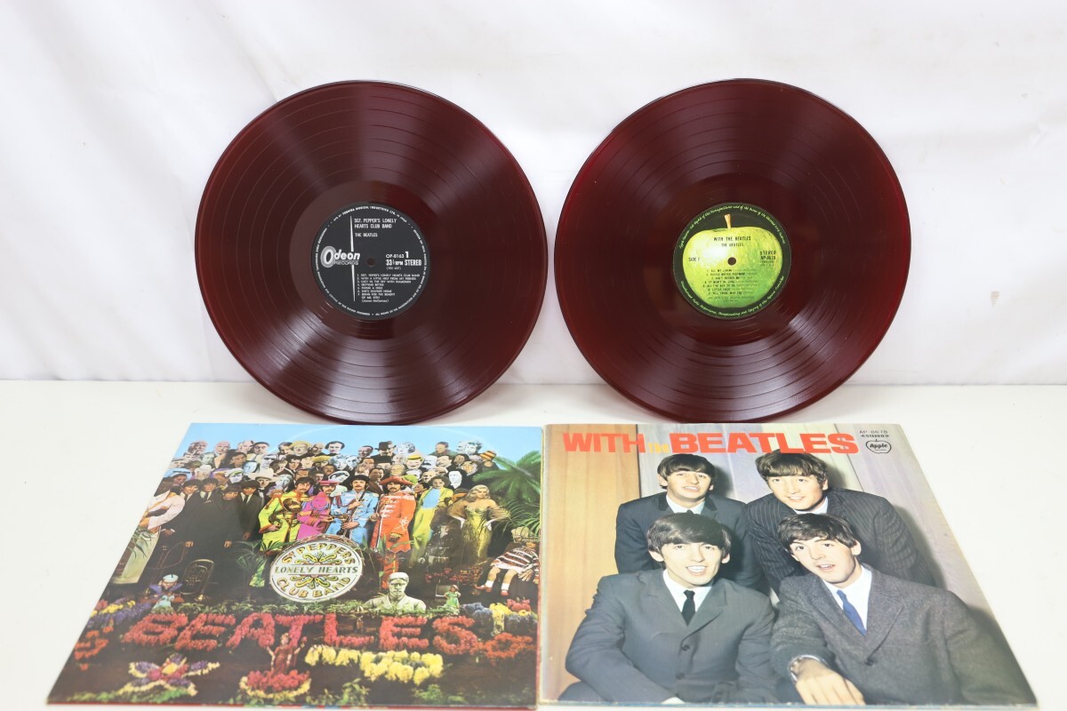 THE BEATLES ザ・ビートルズ LPレコード 12枚まとめて 赤盤2枚 LET IT BE/ABBEY ROAD/A HARD DAYS NIGHT（A2621）の画像7