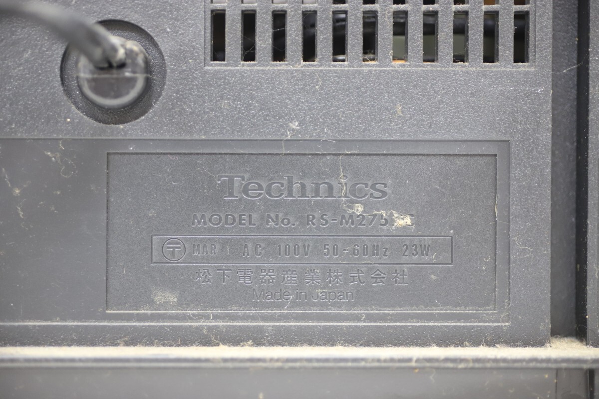 Technics テクニクス RS-M275XC カセットデッキ(D2828)の画像7