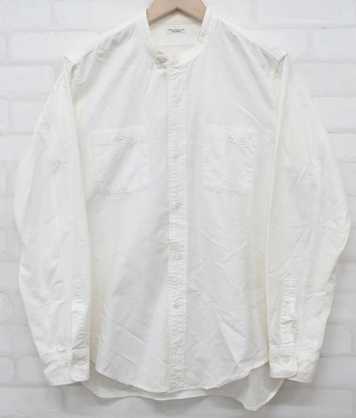 6T6577■PHIGVEL PMAC-LS03 NAVAL BAND COLLAR SHIRT フィグベル バンドカラーシャツ_画像1