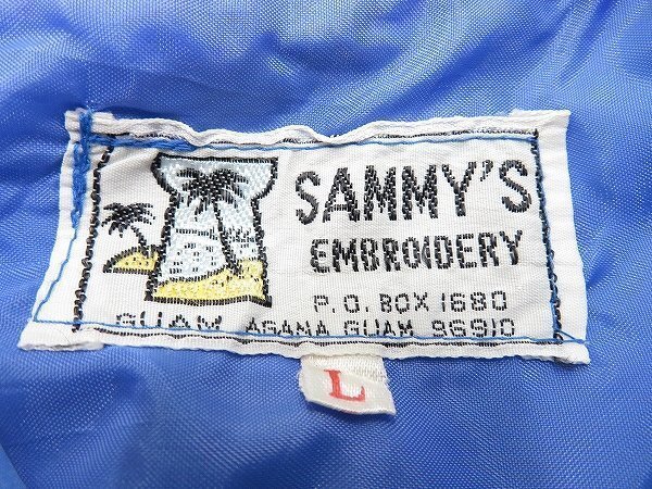 7T0502■SAMMY'S EMBROIDERY GUAM USA ナイロンスーベニアジャケット サミーズの画像3