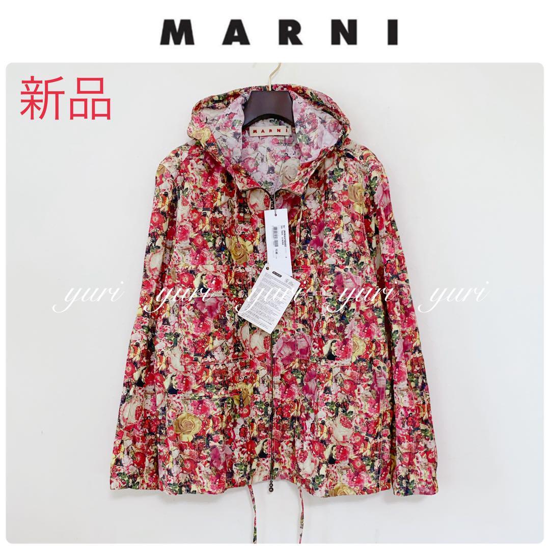 【031】新品　マルニ　リゾートコレクション　ブルゾン　フラワー　花柄_画像1