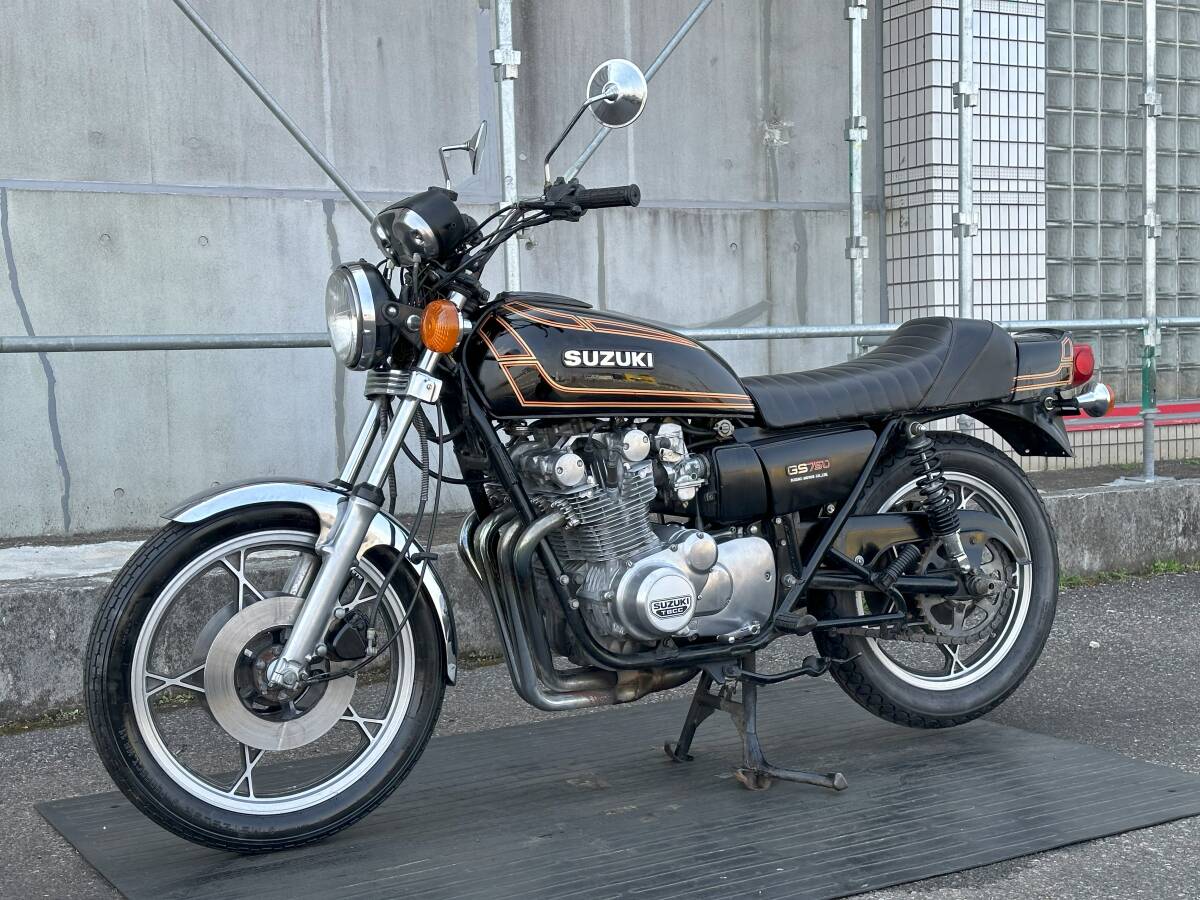 超極上GS750 E2カラー!! エンジン絶好調!! 状態最高!! スズキ SUZUKI エンジン実働 動画あり 旧車絶版車 GS400 GS425 GS550 GS1000 GSXの画像4