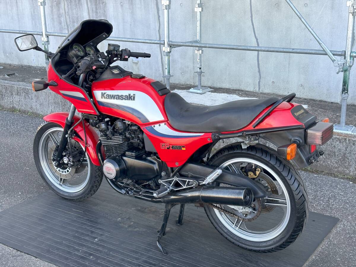 超極上GPZ550 エンジン絶好調!! 程度良好!! KAWASAKI カワサキ エンジン実働 動画あり 旧車絶版車 Z750GP GPZ750F GPZ400F Z550GPの画像6