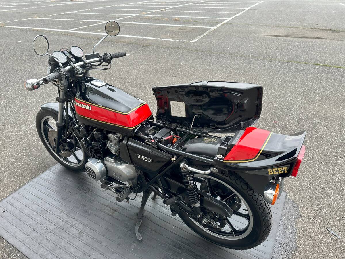  super finest quality Z500FX E4B color!! condition highest!! engine best condition!! KAWASAKI Kawasaki engine actual work animation equipped old car out of print car Z400FX Z400J Z550FX Z750FX