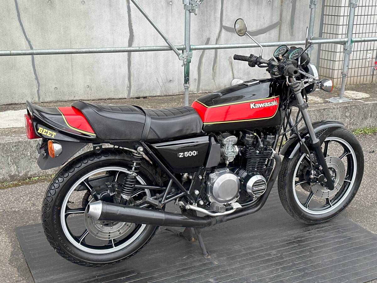  super finest quality Z500FX E4B color!! condition highest!! engine best condition!! KAWASAKI Kawasaki engine actual work animation equipped old car out of print car Z400FX Z400J Z550FX Z750FX