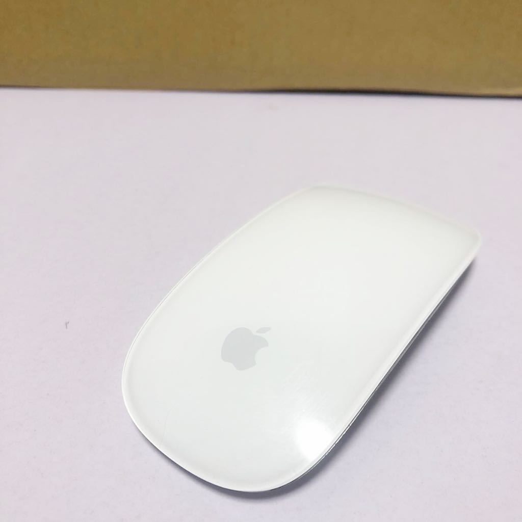 中古Apple アップル A1296 3Vdc Magic Mouse マジックマウス Wireless ワイヤレス Bluetooth 無線 電池付き 動作済み 管理番号SHA1180_画像1