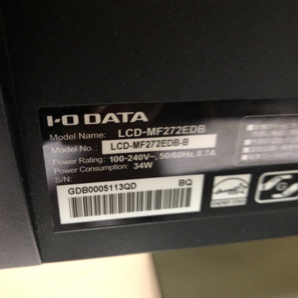 中古良品I-O DATA/アイ・オー・データ 27型ワイド液晶 中古良品I-O DATA/アイ・オー・データ 27型ワイド液晶