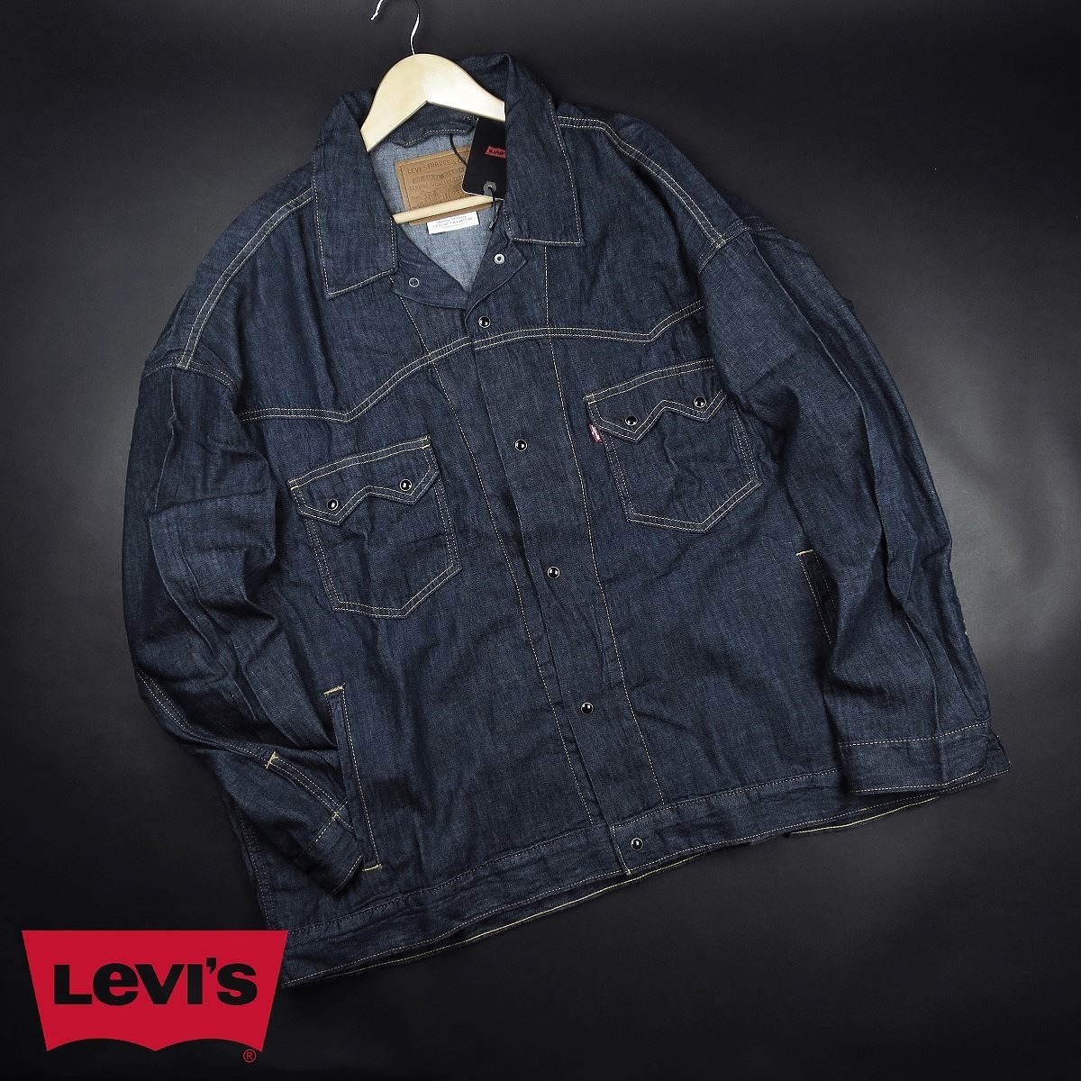 新品★Levi’s/リーバイス/リラックスフィット ウエスタントラッカージャケットA578/000Dインディゴ/【L】【JP size XL】_画像1