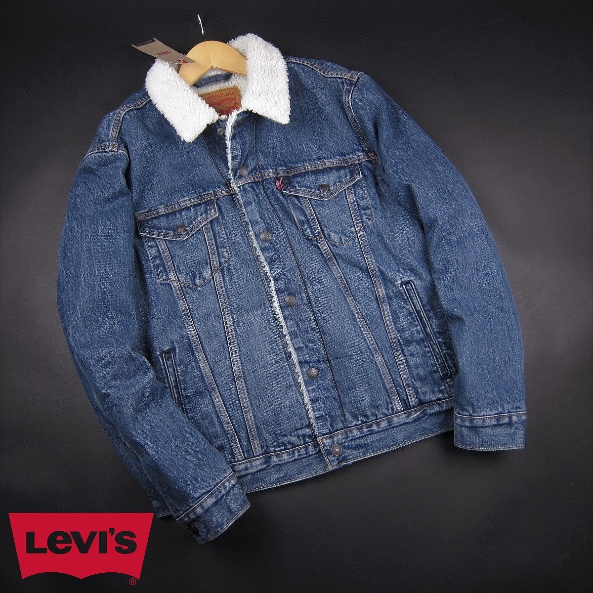 新品★Levi’s/リーバイス/TYPE Ⅲ シェルパ トラッカージャケット162/【L】【JP size XL】