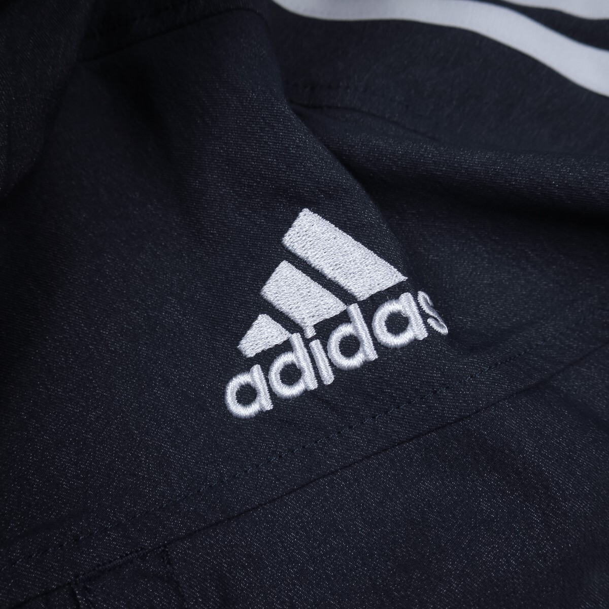  новый товар * Adidas /adidas/s Lee полоса s Denim Like ветровка F22/389 темно-синий /[L]