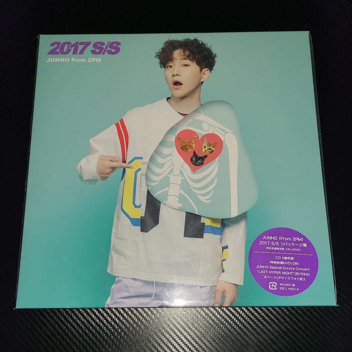 【美品】韓流 2PM JUNHO ジュノ S/S 2017 完全生産限定盤 LPサイズ盤 CD DVD リパッケージ LP SS LIVE 映像 ESCL4922-4の画像1