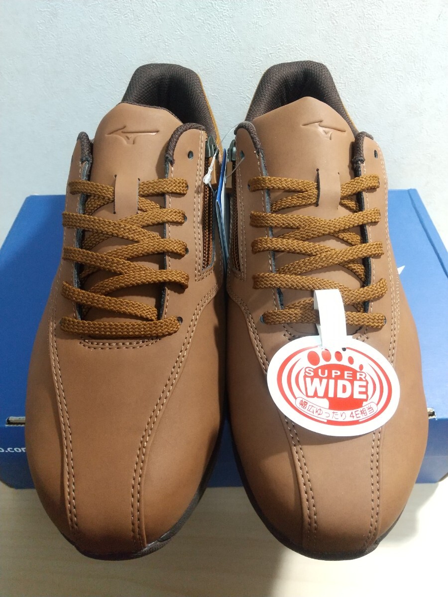 * new goods * MIZUNO( Mizuno ) NS WALK 4 walking shoes Brown 26cm wide width 4E [ free shipping ]