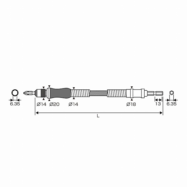 アネックス/ANEX フレキシブルシャフト 400mm AFS-400_画像3