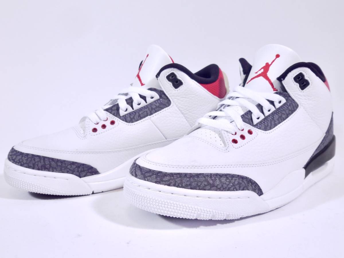 本物/2020年 NIKE AIR JORDAN3 RETRO SE-T CO.JP カタカナ/ナイキ FIRE RED DENIM US8.5/26.5cm 新品未使用 max95 og force 1 dunk sb