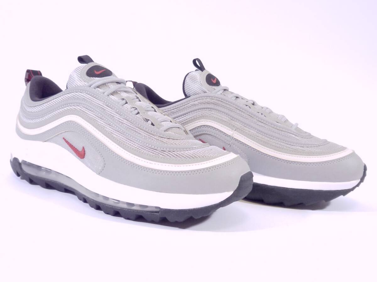 本物/2020年 NIKE GOLF AIR MAX 97 G NGR GOLF 超希少OG仕様SILVER BULLET US9.5/27.5cm 新品未使用 supreme jordan1 dunk retro og sb 95_GOLFタイプへSILVER BULLETを用いた限定品