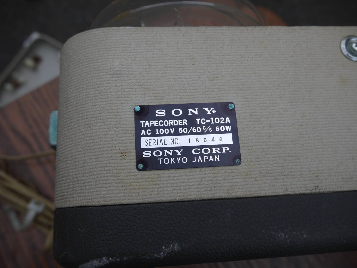 [4Feb28 O] SONY Sony tape ko-da-TC-102A open reel deck tape recorder retro audio equipment * junk treatment 