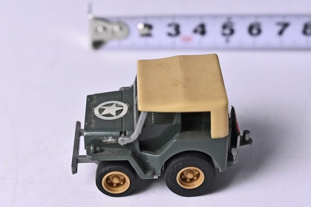 [ Combat Choro Q]232*U.S. WILLYS MB JEEP*NO.C-01* green x Sand Brown * ream . army *1980 period thing *TAKARA* Takara * out of print *