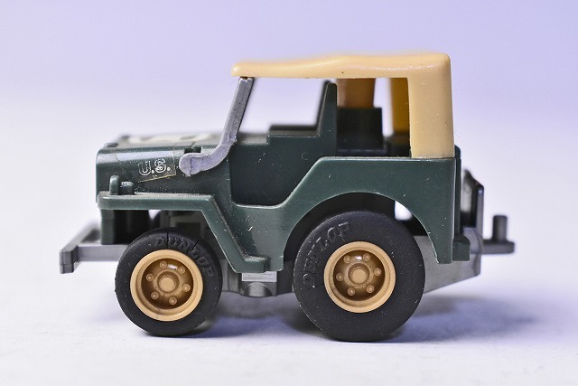 [ Combat Choro Q]232*U.S. WILLYS MB JEEP*NO.C-01* green x Sand Brown * ream . army *1980 period thing *TAKARA* Takara * out of print *