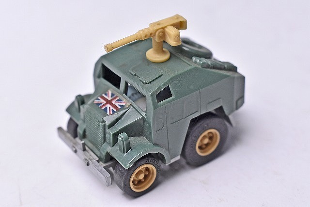 【コンバット チョロＱ】259★BRITISH QUAD GUN TRACTOR★NO.C-04★グリーン★イギリス連邦軍★1980年代物★TAKARA★タカラ★絶版★_画像1