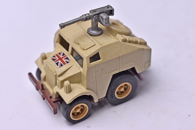 【コンバット チョロＱ】260★BRITISH QUAD GUN TRACTOR★NO.C-04★サンドブラウン★イギリス連邦軍★1980年代物★TAKARA★タカラ★絶版★_画像1