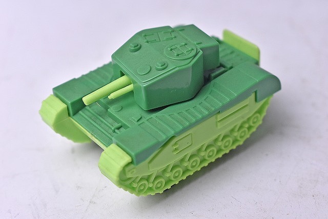 【コンバット チョロＱ】296★CHURCHILL BRITISH TANK★NO.C-12★パステルグリーン★イギリス連邦軍★1980年代物★TAKARA★タカラ★絶版★_画像1