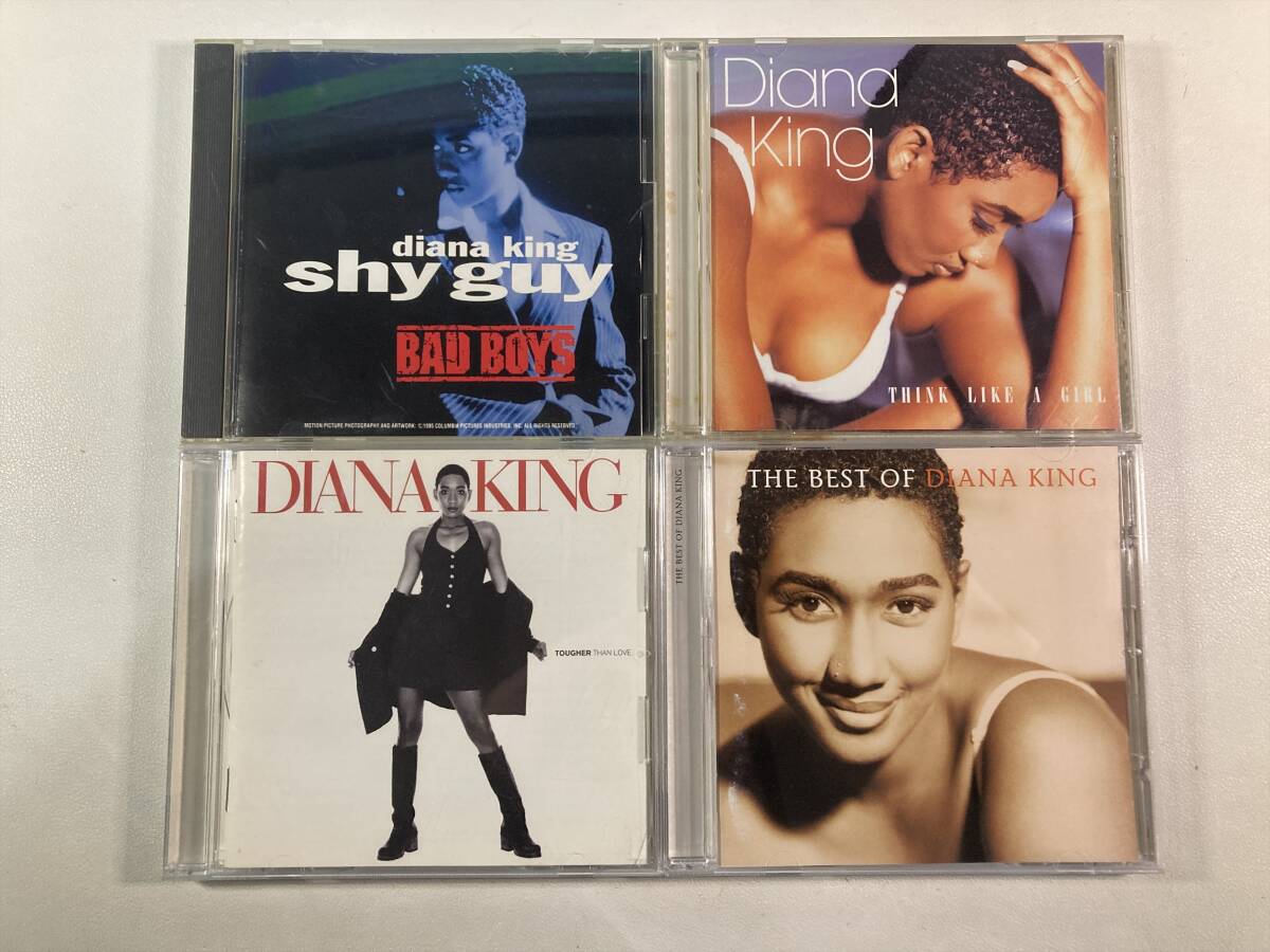 W8512 ダイアナ・キング 国内盤 4枚セット｜The Best Of Diana King Tougher Than Love Think Like a Girl Shy Guy_画像1